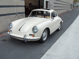 Ivory 1964 356 Porsche Sun Roof Coupe